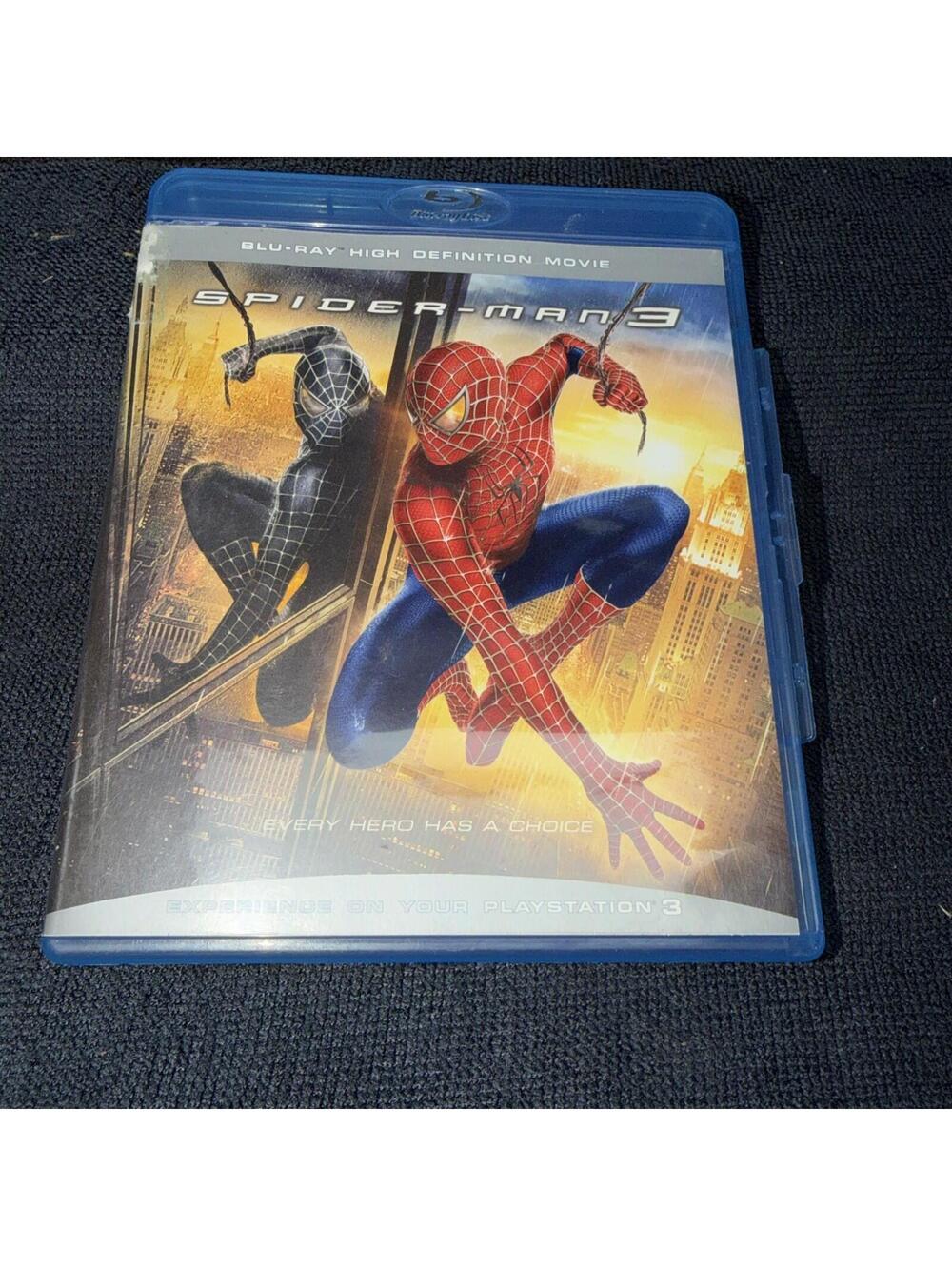 Spider-Man 3 (Blu-ray, 2007) Marvel, Sam Raimi, Tobey Maguire, James Franco